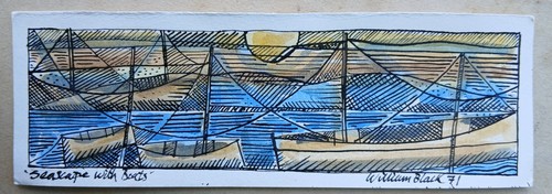 Quadro acquerello inchiostro - quadro,