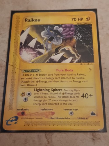 Pokemon card raykou - pokemon,