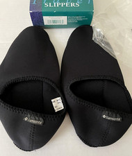 Pantofole da viaggio Samsonite nere slip on unisex taglia small-media #SM1606SD nuove con scatola