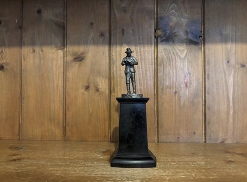 Trofeo metallo pesca vintage - metallo,