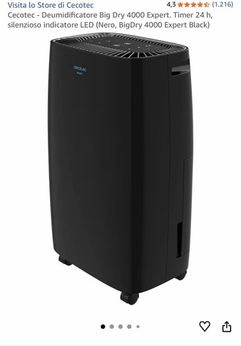 Cecotec deumidificatore big - -,