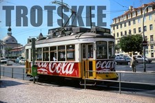 35mm Slide PORTUGAL Lisbon Lisboa Tram Strassenbahn 553 2002 Portuguese Original