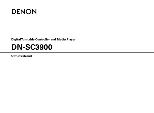 Denon sc3900 controller - denon,