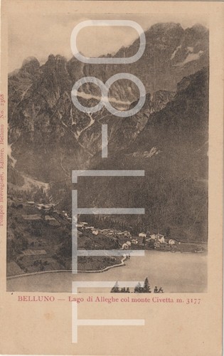 Lago alleghe col monte - alleghe,