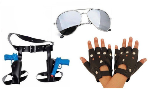 Lara croft set 3pz fondina - croft, (fondina
