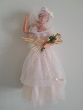 Anni '80 Abito da sposa colore avorio per Barbie e altre Fashion Dolls- NO DOLL