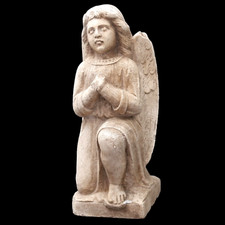 ANGELO IN PIETRA SCULTURA 1800