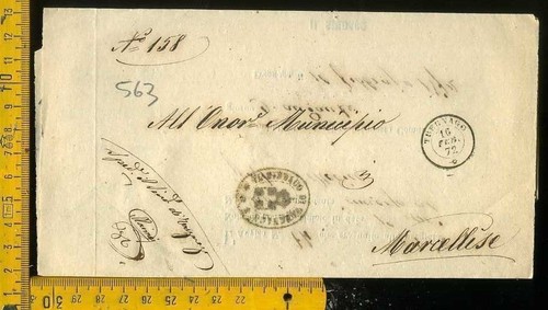 Regno 1872 piego con testo - 1872,