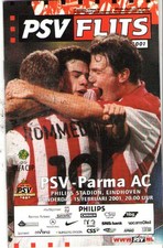Programma PSV Eindhoven - Parma Coppa UEFA 2001
