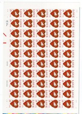 1994 29 cent Love Dove foglio