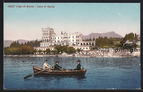 Cartolina isola garda - isola, di