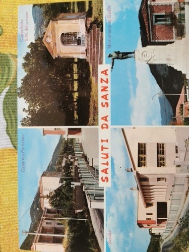 Cartolina antica saluti - cartolina,