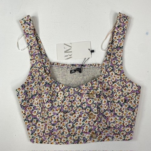 Zara donna crop - top, floreale