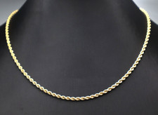 Collanina a treccia in oro massiccio 18k catenina da donna vintage '80 Italia