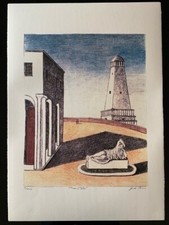 GIORGIO DE CHIRICO LITOGRAFIA