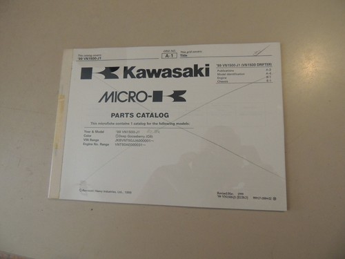 Parts catalog kawasaki 1500 - catalog,