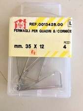 4 Fermagli per quadri fissa