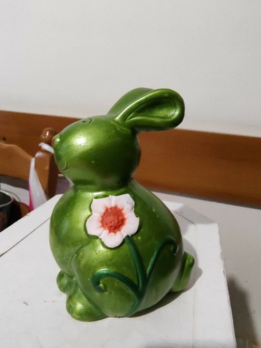 Statuina ceramica coniglio - statuina,