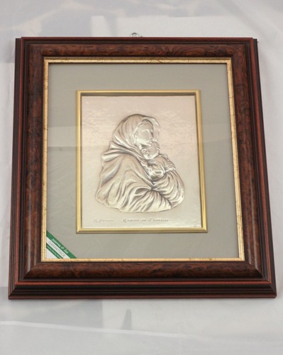 Quadro argento e - e, radica