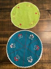 2 porta rotolo vintage verde