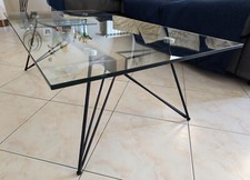 Console+tavolino Garoe, top in vetro 10mm