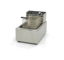 Friggitrice 6 litri olio elettrica professionale vasca singola