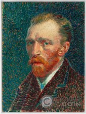 AUTORITRATTO Vincent Van Gogh Moneta Argento 10000 Franchi Ciad 2024