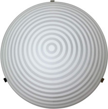 Plafoniera in Vetro Bianco