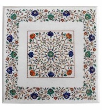 Tavolo Quadrato Marmo Bianco