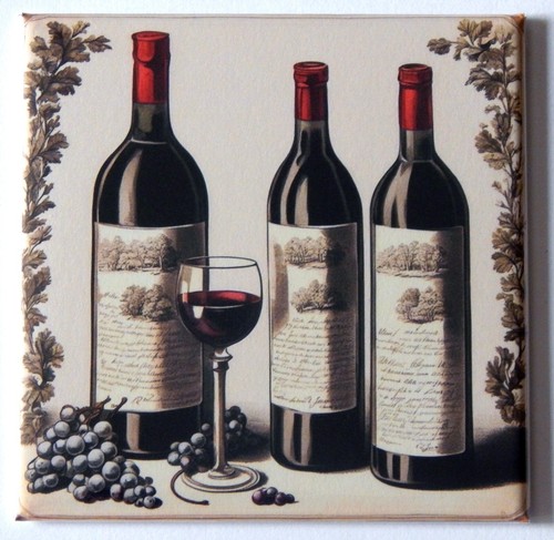 Red wine fridge magnet sign - fridge,