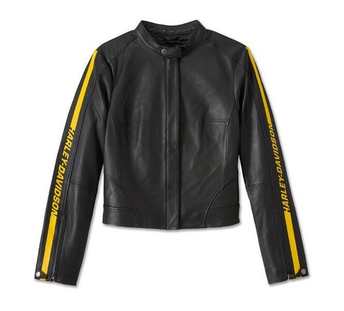 Giacca pelle rose racer - pelle,