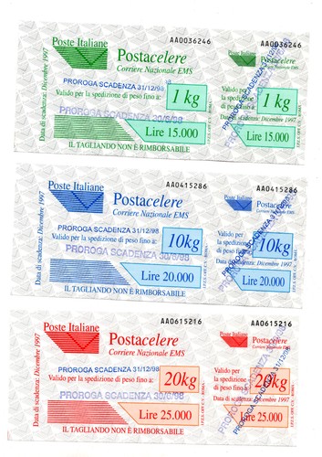 Postacelere 9a serie - postacelere, di