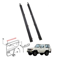 Striscia meteo interna vetro porta Fit Toyota Land Cruiser FZJ76 GRJ79 HZJ76 VDJ76 RR
