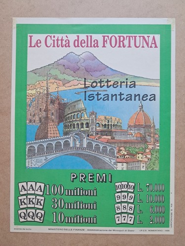 Locandina lotteria gratta e - lotteria,