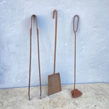 ANTICHI FERRI PALETTA Antica Per  CAMINO STUFA Lunghezza 50 Cm art.116