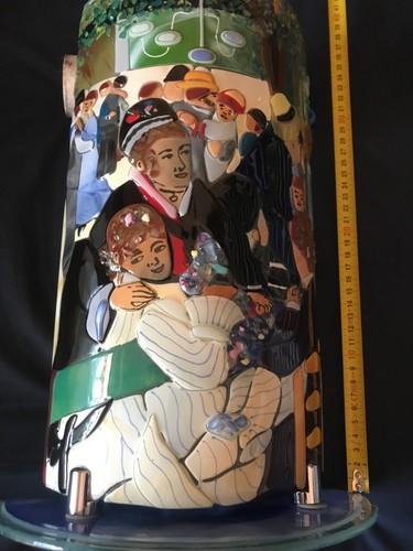 Lampada vetro murano firmata - lampada,