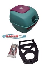 Bauletto Givi Epoca E30 Verde - Viola Completo Di Piastra Monolock System