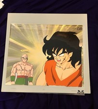 DRAGON BALL Z Tien Yamcha CEL PRODUZIONE ANIME con sfondo