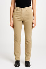 Pantaloni Donna Beige In