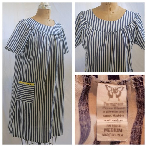Abito vintage anni blu - abito,