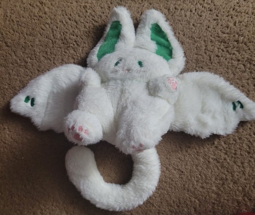 Peluche gatto pesca bianco - gatto,