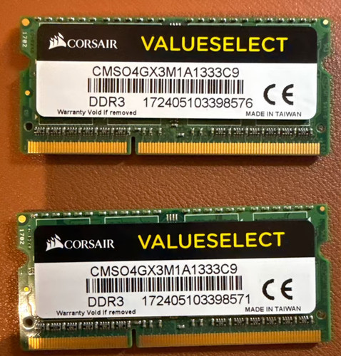 Memorie ram corsair 2x4gb - ram, ddr3