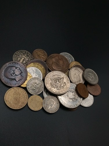 Lotto monete mondiali - mondiali, miste