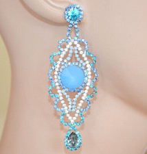 Orecchini donna argento strass