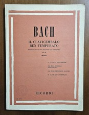 Bach - Il Clavicembalo Ben Temperato Vol. 2 - Ed. Ricordi, 1974. Spartiti 