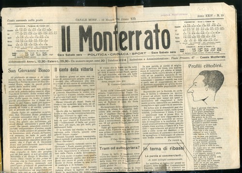 Giornale monferrato 1934 - giornale,