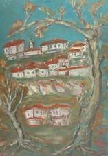 Dipinto ad olio espressionista