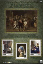 Giappone 2025 Olanda pittura artistica NO2 francobolli S/S