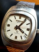 Orologio Elettronico Eterna Sonic Date 41x37,5mm 1,61×1,48 in 17,5cm 6,9in Funzionante