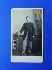 Foto epoca antica CDV Giuseppe Marzocchini e figlio Livorno Ritratto maschile